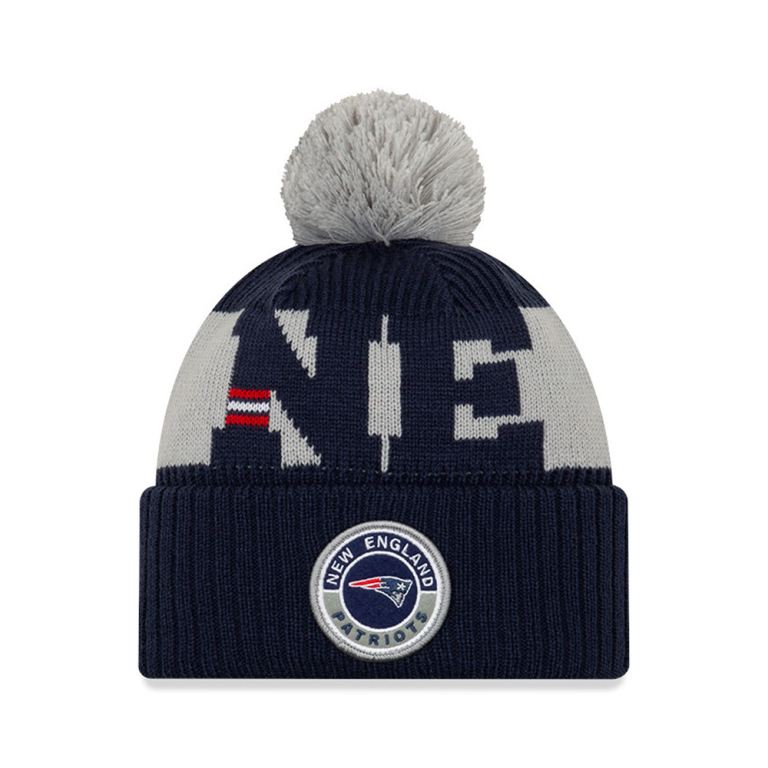 Gorras New Era Beanies Azules - New England Patriots On Field 90167IBQL